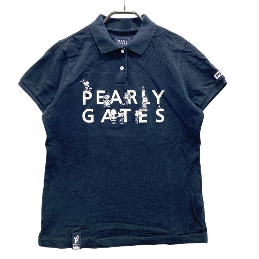 サイズ：1 PEARLY GATES パーリーゲイツ ×PEANUTS 半袖ポロシャツ