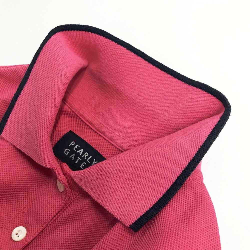 サイズ：0 PEARLY GATES パーリーゲイツ 半袖ポロシャツ ピンク系
