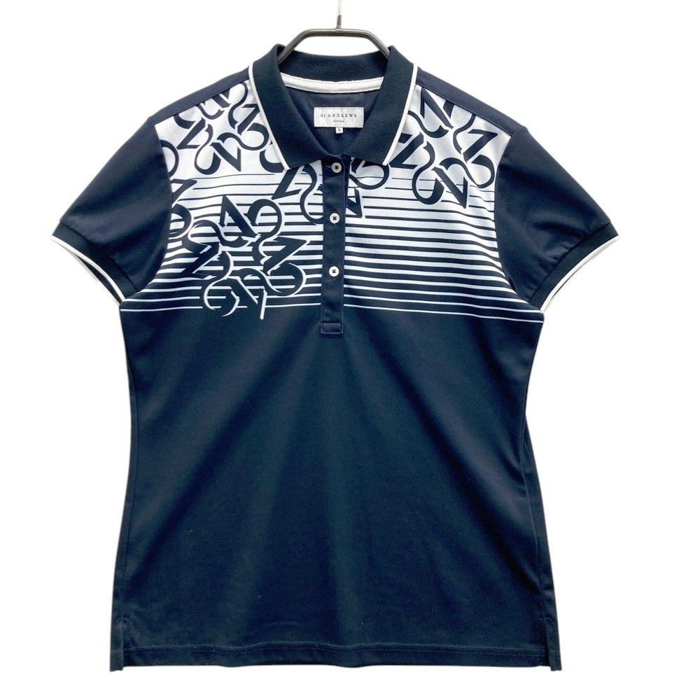 サイズ：S ST ANDREWS セントアンドリュース 半袖ポロシャツ ボーダー