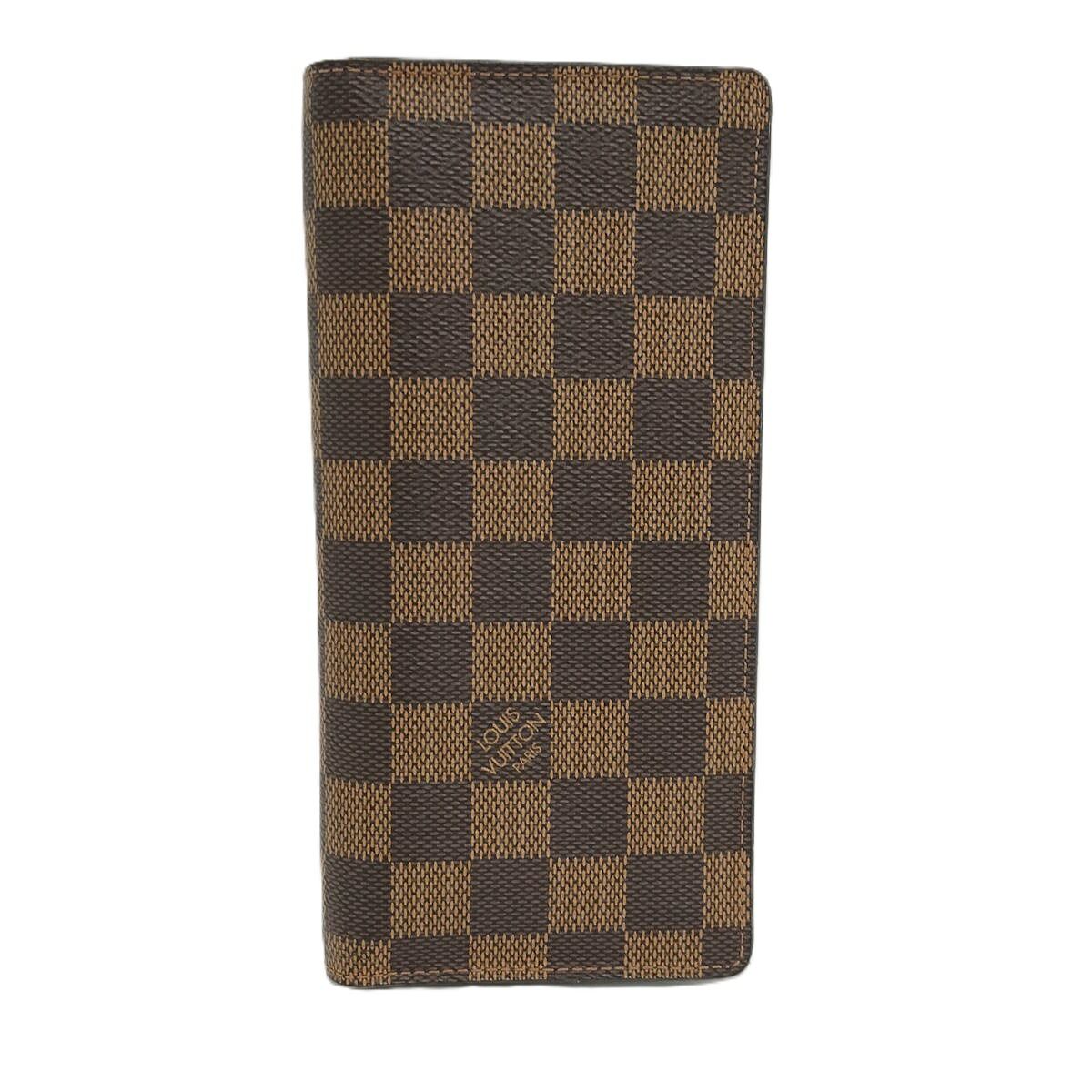 LOUIS VUITTON ポルトフォイユ ブラザ 二つ折り長財布 ダミエ エベヌ 