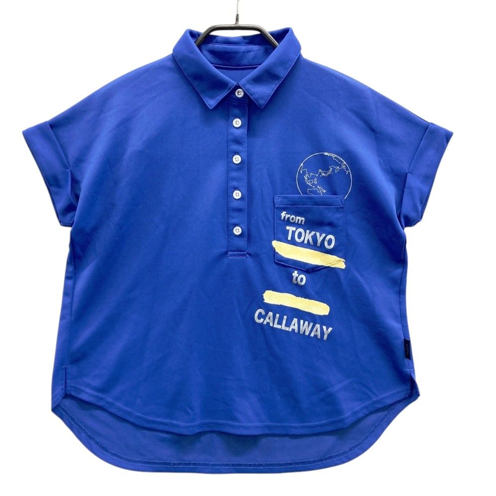 サイズ：S CALLAWAY キャロウェイ 半袖ポロシャツ ブルー系