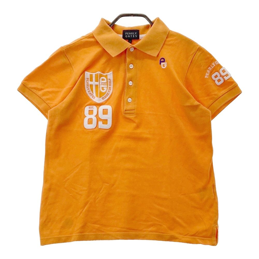 サイズ：3 PEARLY GATES パーリーゲイツ 半袖ポロシャツ ニコちゃん