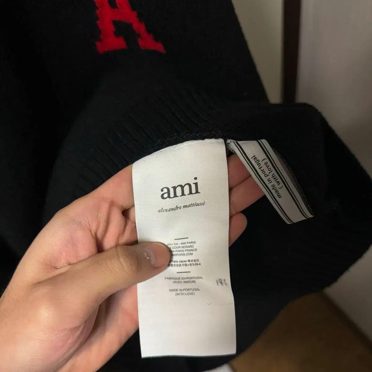 AMI PARIS｜アミパリ ビックハートロゴ入り オーバーサイズ 正規品/L 