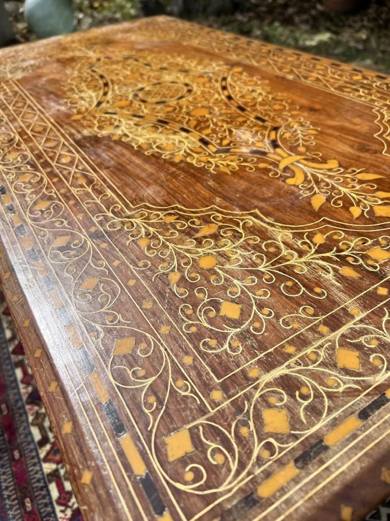 ビンテージ家具 象嵌ローテーブル 机 居間に最適 古家具 ヴィンテージ