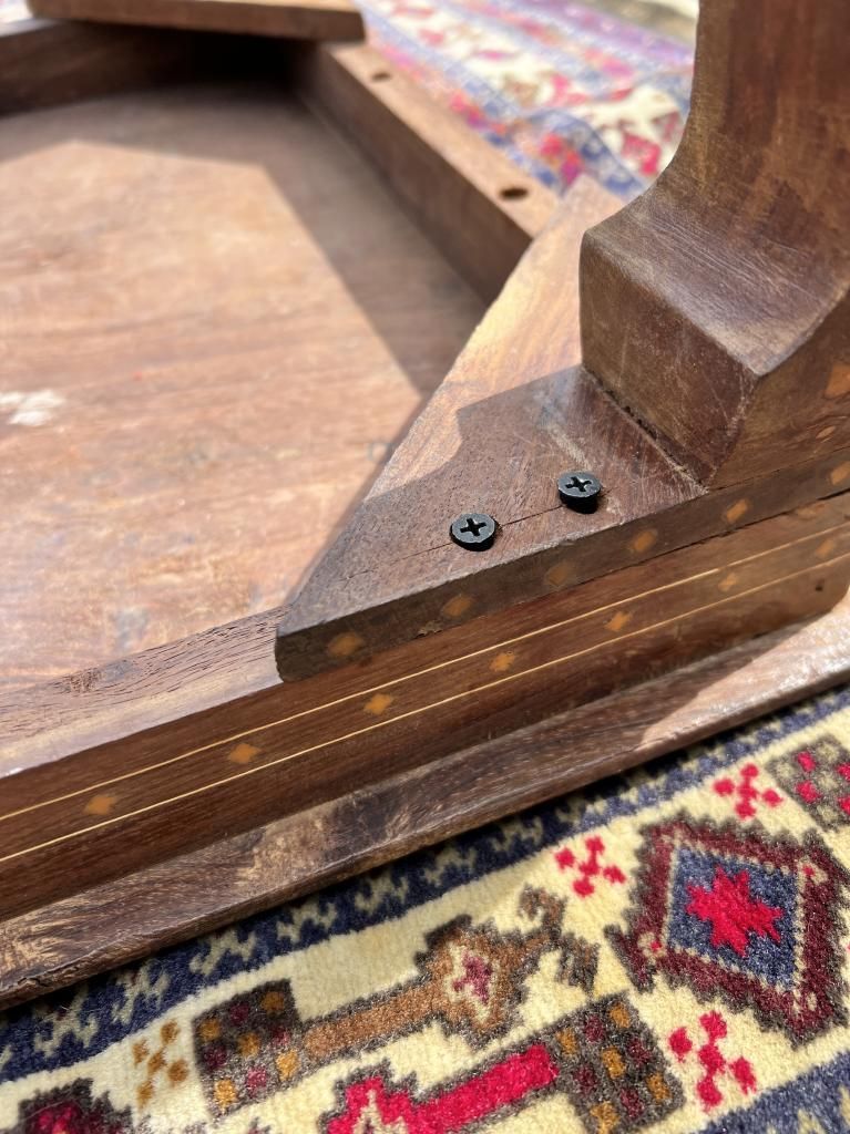 ビンテージ家具 象嵌ローテーブル 机 居間に最適 古家具 ヴィンテージ