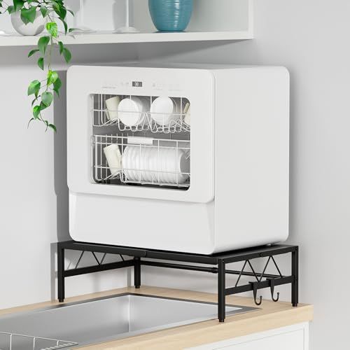 TKUIN 食洗機 ラック W38?60×D36×H17cm 伸縮食洗器ラック 棚 シンクに