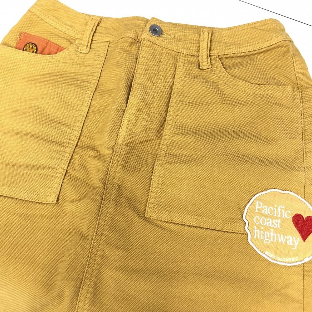 超美品】ホーンガーメント スカート マスタードイエロー ポケット