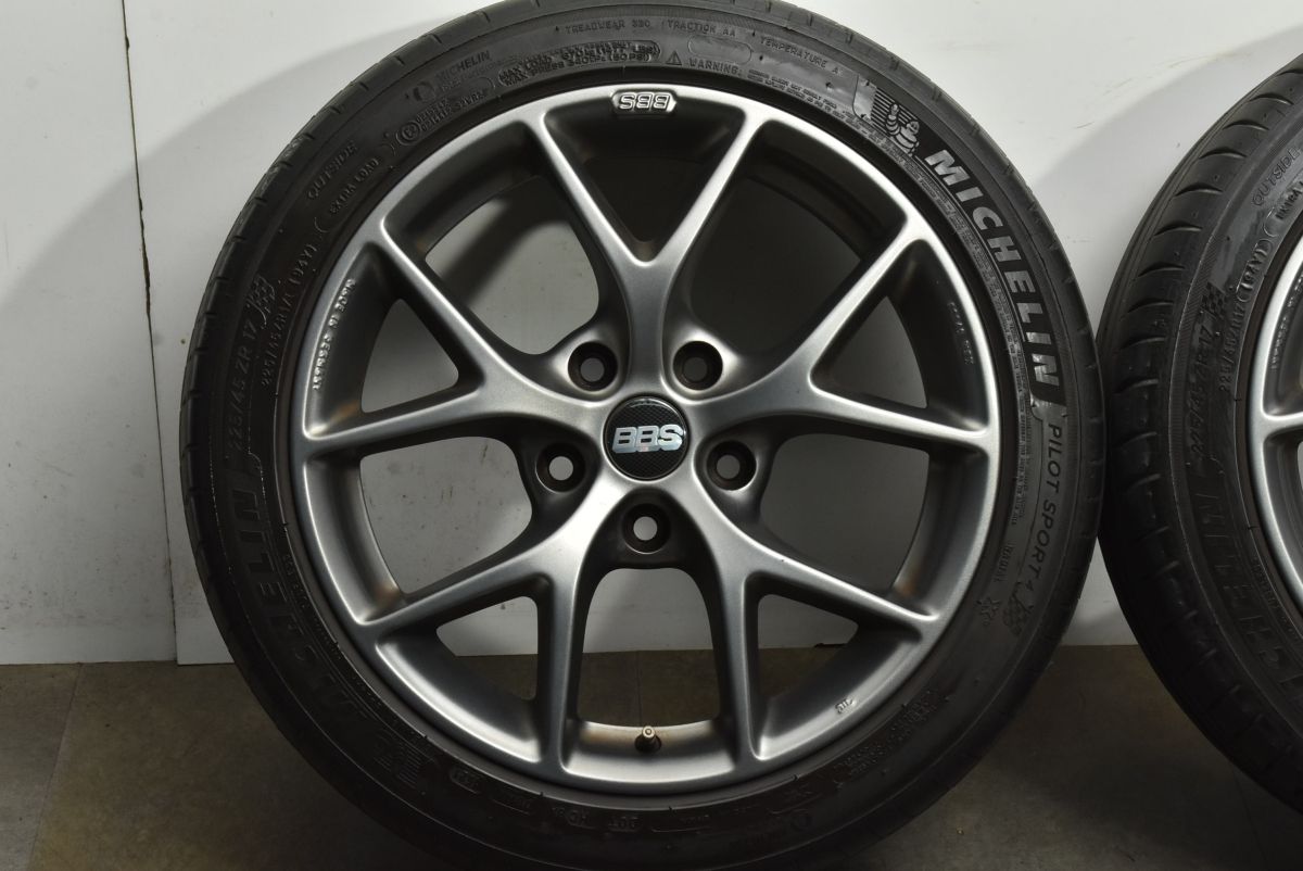 カスタム用に】BBS SR003 17in 7.5J +35 PCD120 ミシュラン パイロット