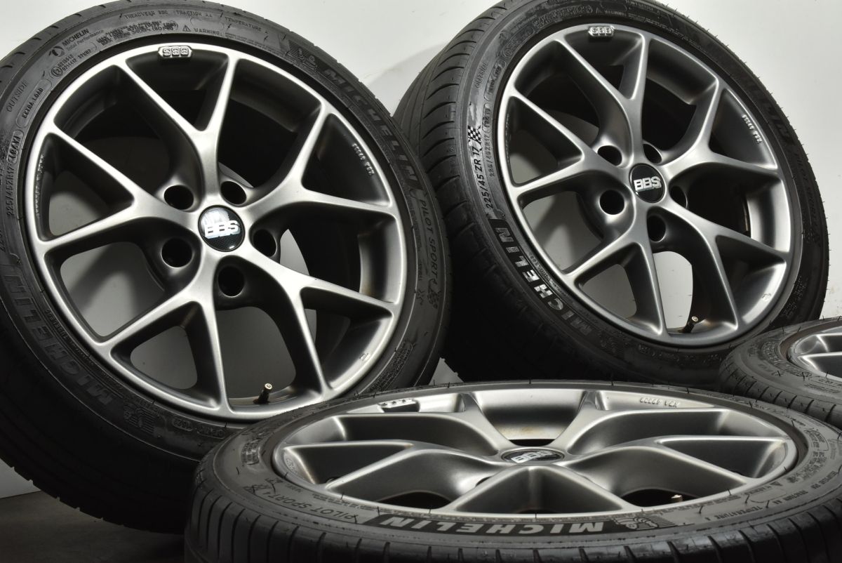 【送料込み】BBS 17インチホイール SR003 PCD120 カスタム用に】BBS SR003 17in 7.5J +35 PCD120 ミシュラン パイロット