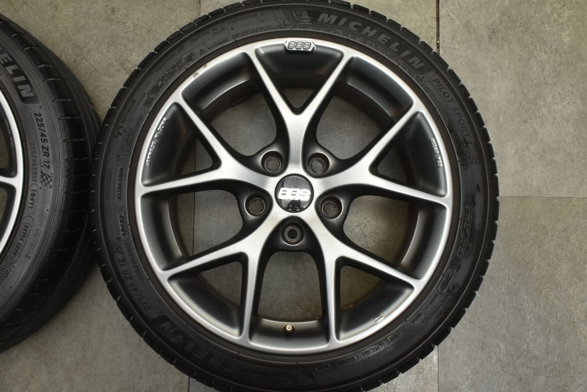 カスタム用に】BBS SR003 17in 7.5J +35 PCD120 ミシュラン パイロット