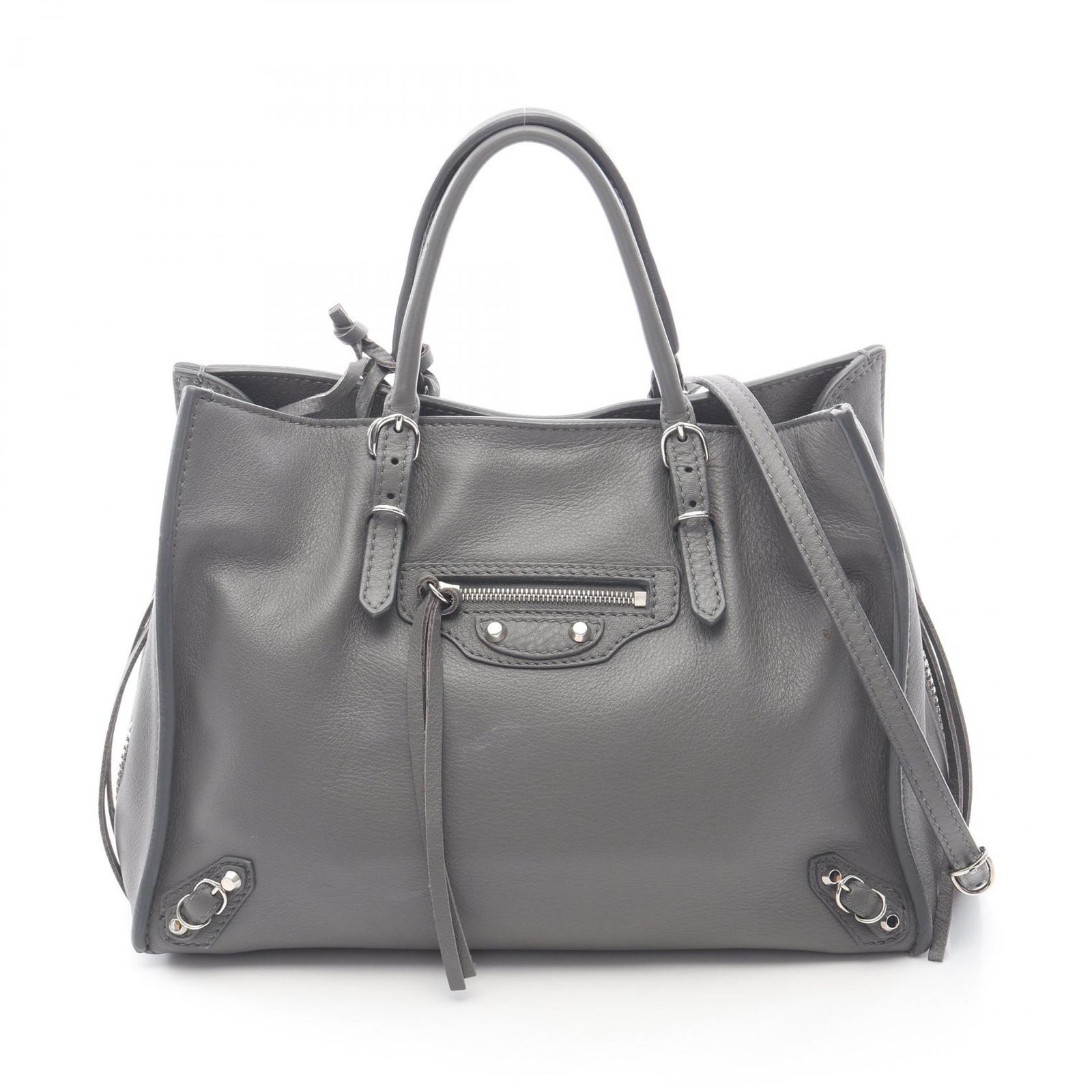 BALENCIAGA バレンシアガ PAPIER A6 ZIP AROUND ペーパー ハンドバッグ 