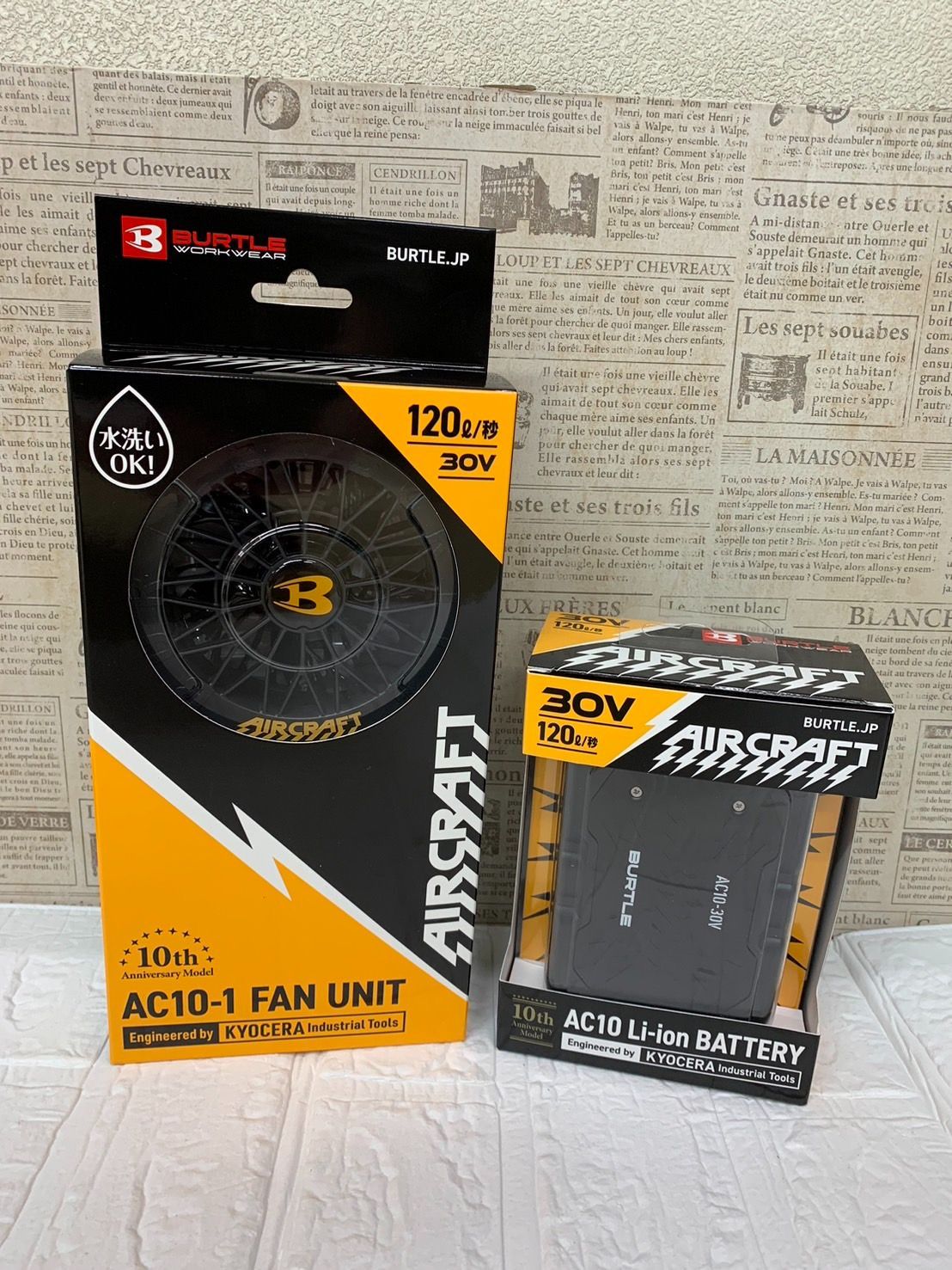 BURTLE リチウムイオンバッテリー AC10 バートル - メタリックレッド