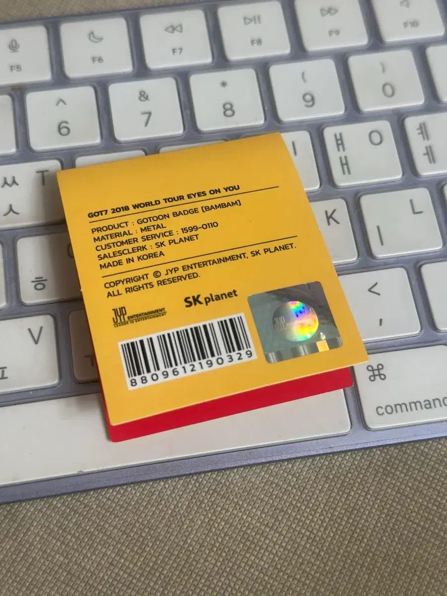 GOT7（ガットセブン） ベンベン コンサート 公式グッズ ピンバッジ