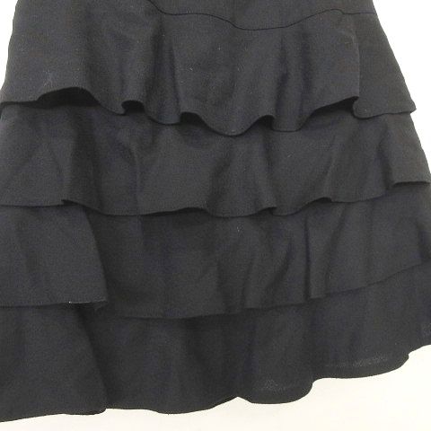 レディース M'S GRACY エムズグレイシー ティアード スカート 36 ブラック