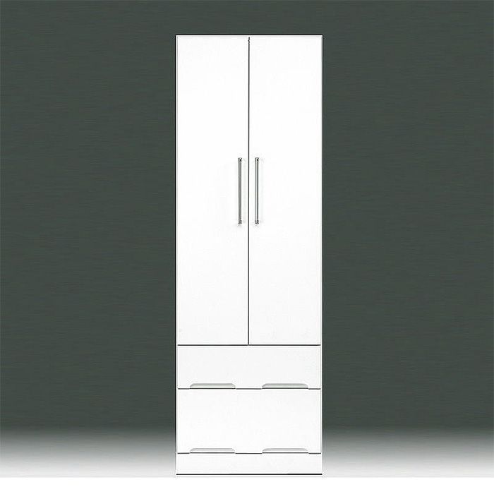 ワードローブ かわいい タンス 完成品 幅60cm スリム ウォークイン