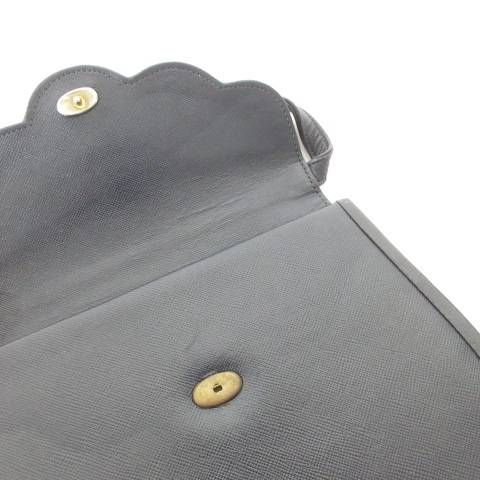 イヴサンローラン YVES SAINT LAURENT ヴィンテージ スカラップ レザー