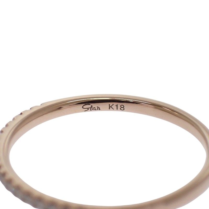 スタージュエリー STAR JEWELRY K18 ハーフ エタニティ 9号 保証書付属