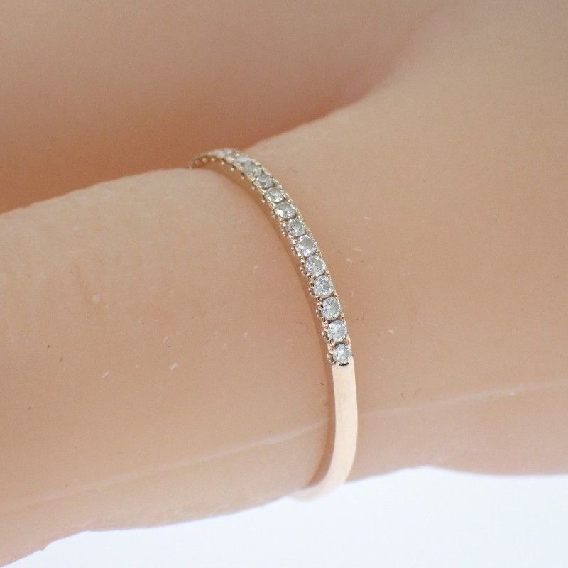 スタージュエリー STAR JEWELRY K18 ハーフ エタニティ 9号 保証書付属