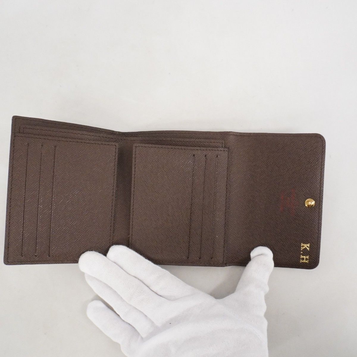 6bd4645-k】ルイヴィトン 財布 ダミエ ポルトフォイユエリーズ N61654