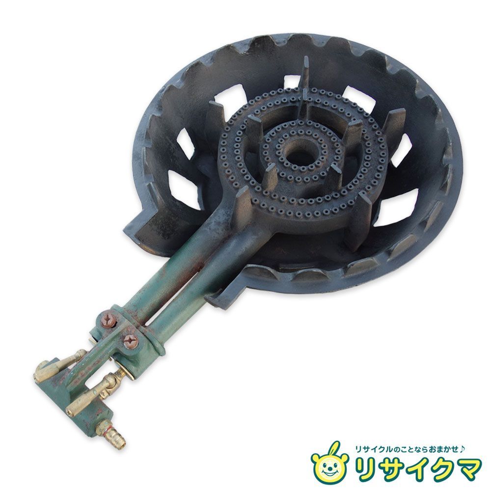 中古】M▽▽鋳物コンロ 業務用 ガスコンロ LPガス プロパン 卓上 厨房
