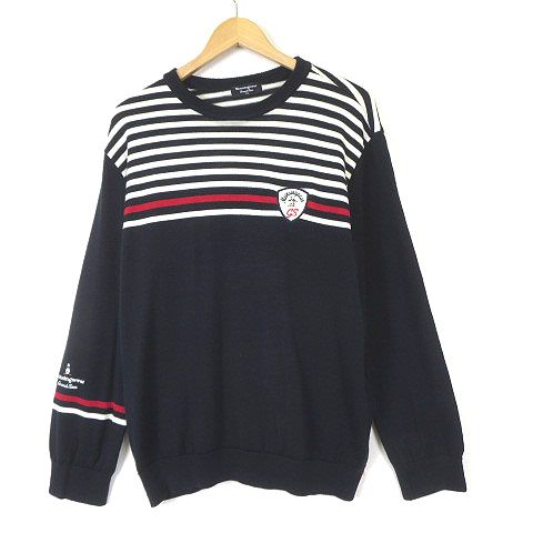 マンシングウェア MUNSINGWEAR ゴルフ ニット セーター ボーダー ロゴ