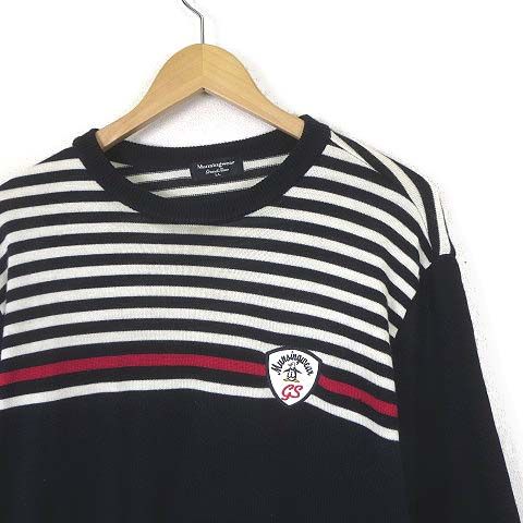 マンシングウェア MUNSINGWEAR ゴルフ ニット セーター ボーダー ロゴ