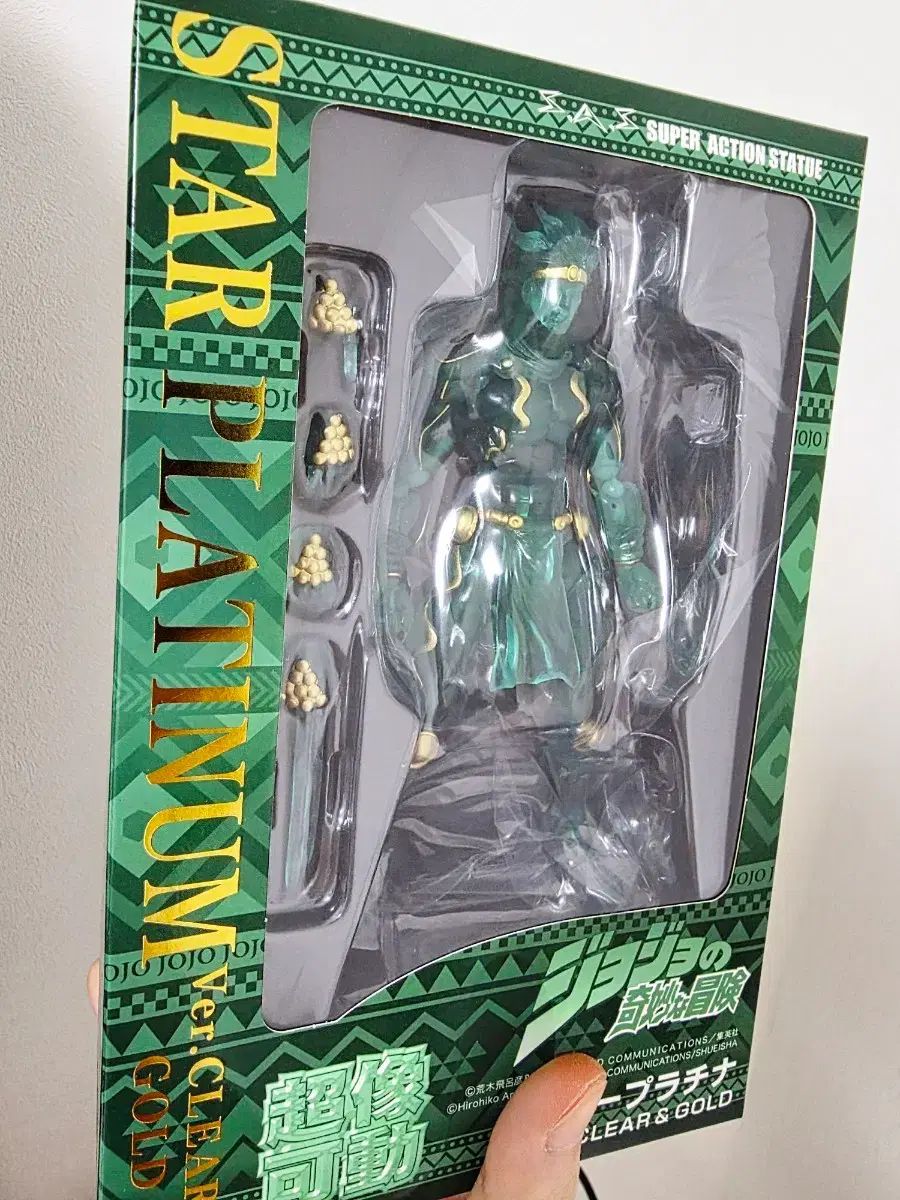 ジョジョ 超像可動 スタープラチナ & ザ・ワールド クリア GOLD Ver