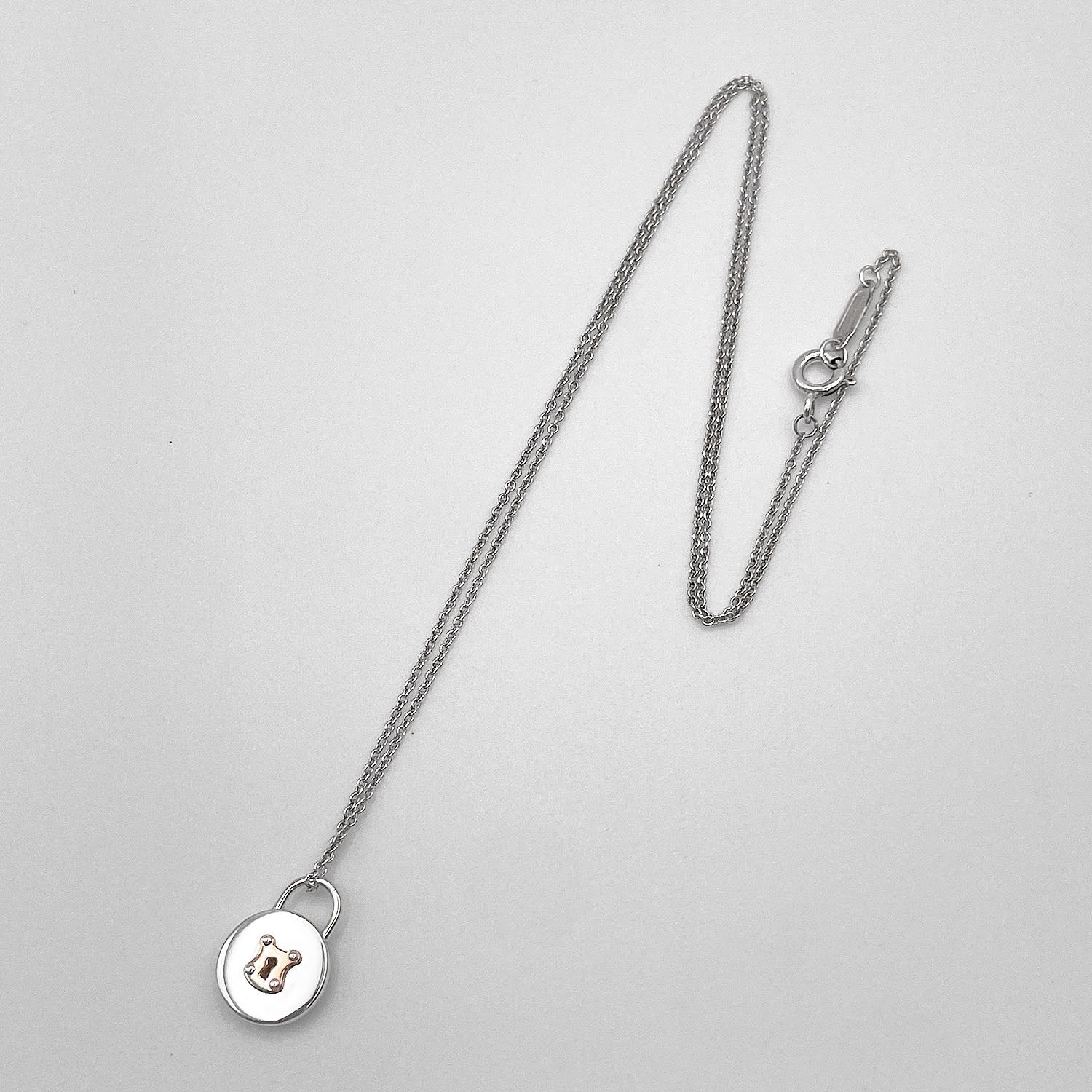 Tiffany&Co. ティファニー ラウンドロック ネックレス ペンダント 鍵