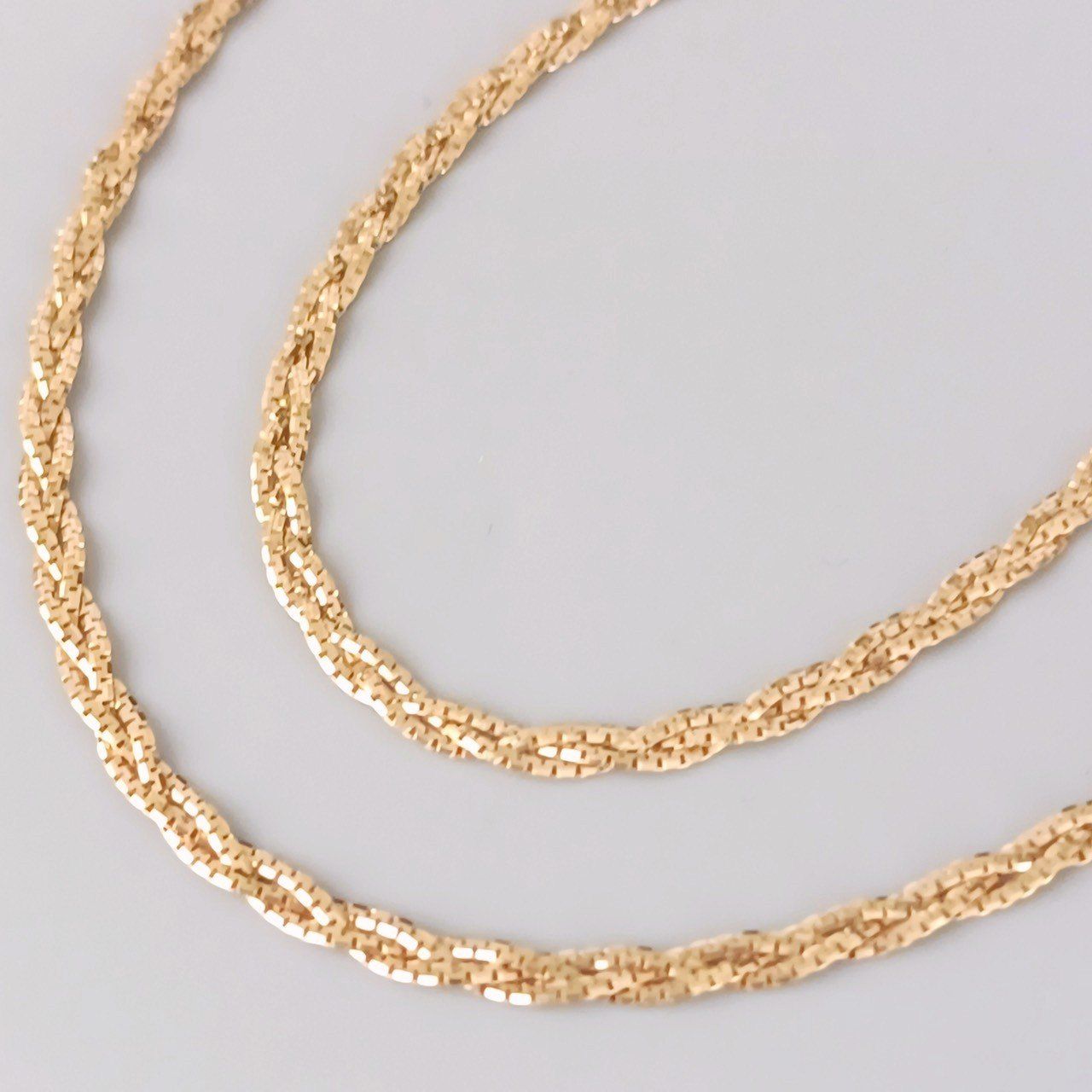 18金 K18 男女兼用 ジュエリーマキ デザインネックレス 4.2g 40.5