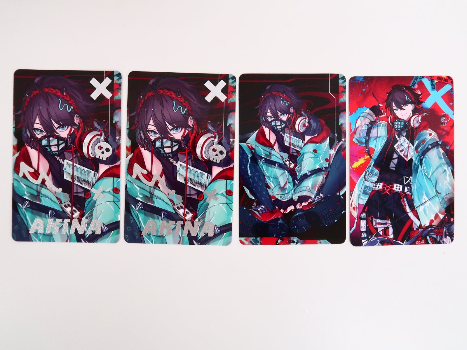 4枚セット にじさんじ 三枝明那 Stun Mode Type：Fuwa＆Saegusa