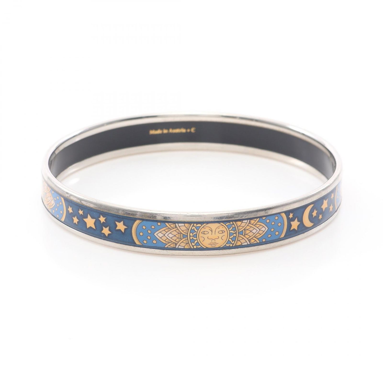 エルメス HERMES バングル エマイユPM ステンレススチール エマイユ