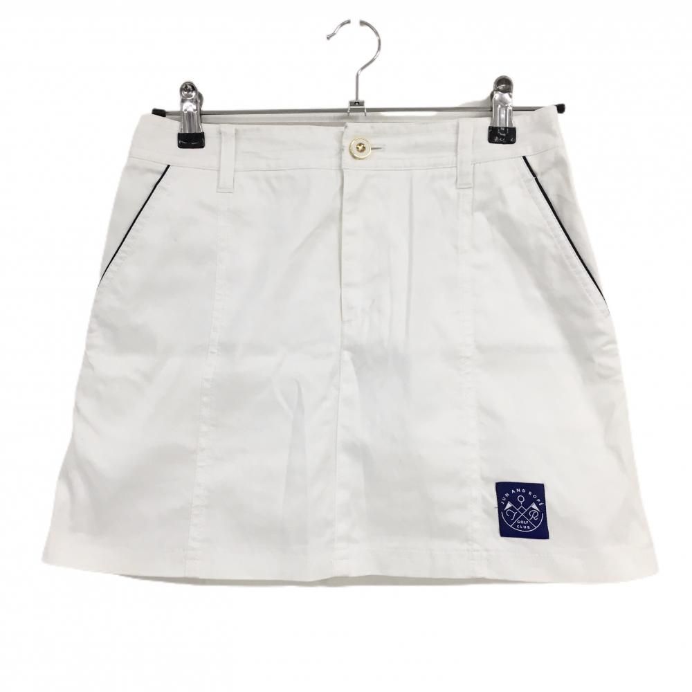 ジュンアンドロペ スカート 白 ストレッチ 内側インナーパンツ
