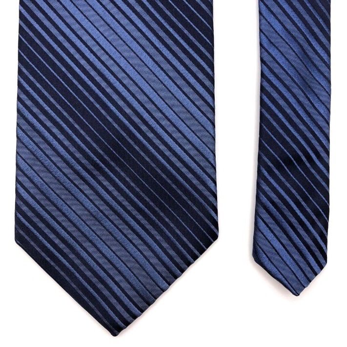 美品】BROOKS BROTHERS ネクタイ ストライプ ネイビー ブルー - メルカリ