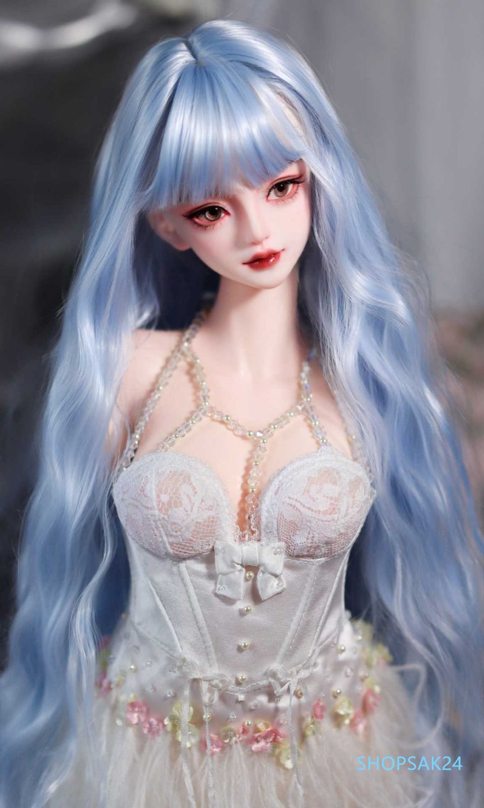 BJDウィッグ 3分 4分 6分 SD MSD YOSD対応 ぱっつん前髪 羊毛風カール