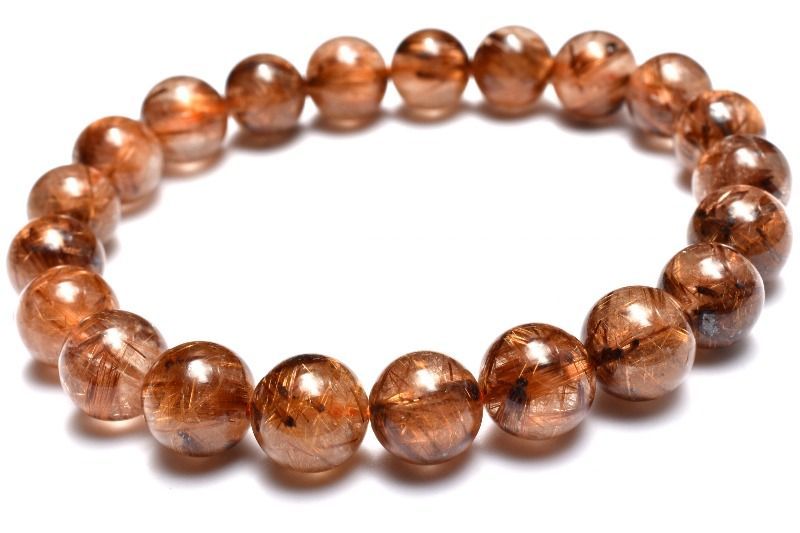 1点物】虎色の密集針 タイガータイチンルチルクォーツ 9mm