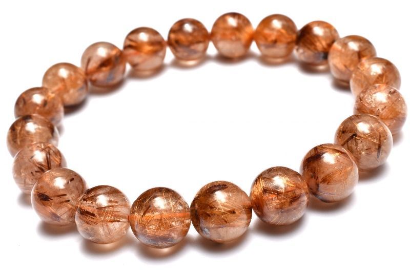 1点物】虎色の密集針 タイガータイチンルチルクォーツ 9.5mm