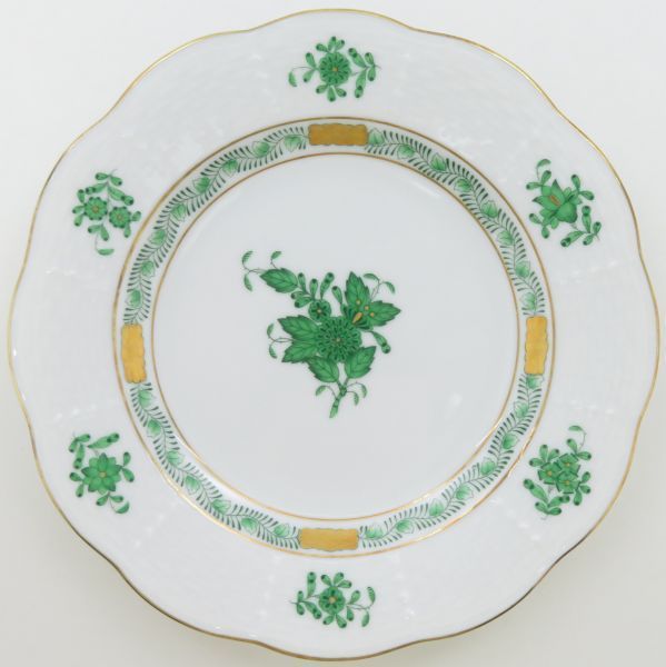 ヘレンド プレート□アポニーグリーン サラダプレート 16.5cm 6枚