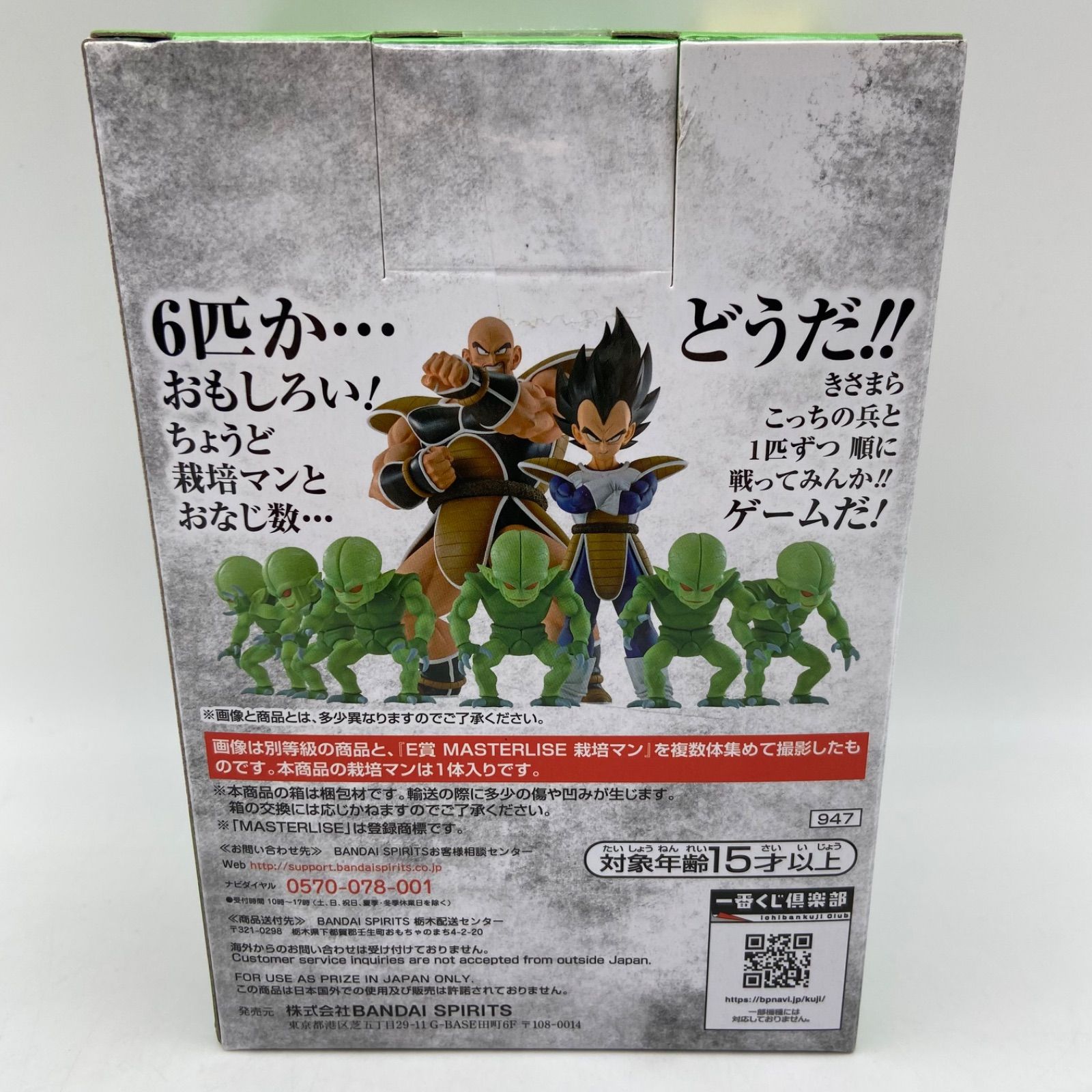 一番くじ ドラゴンボール EX 天下分け目の超決戦‼ E賞 MASTERLISE 栽培