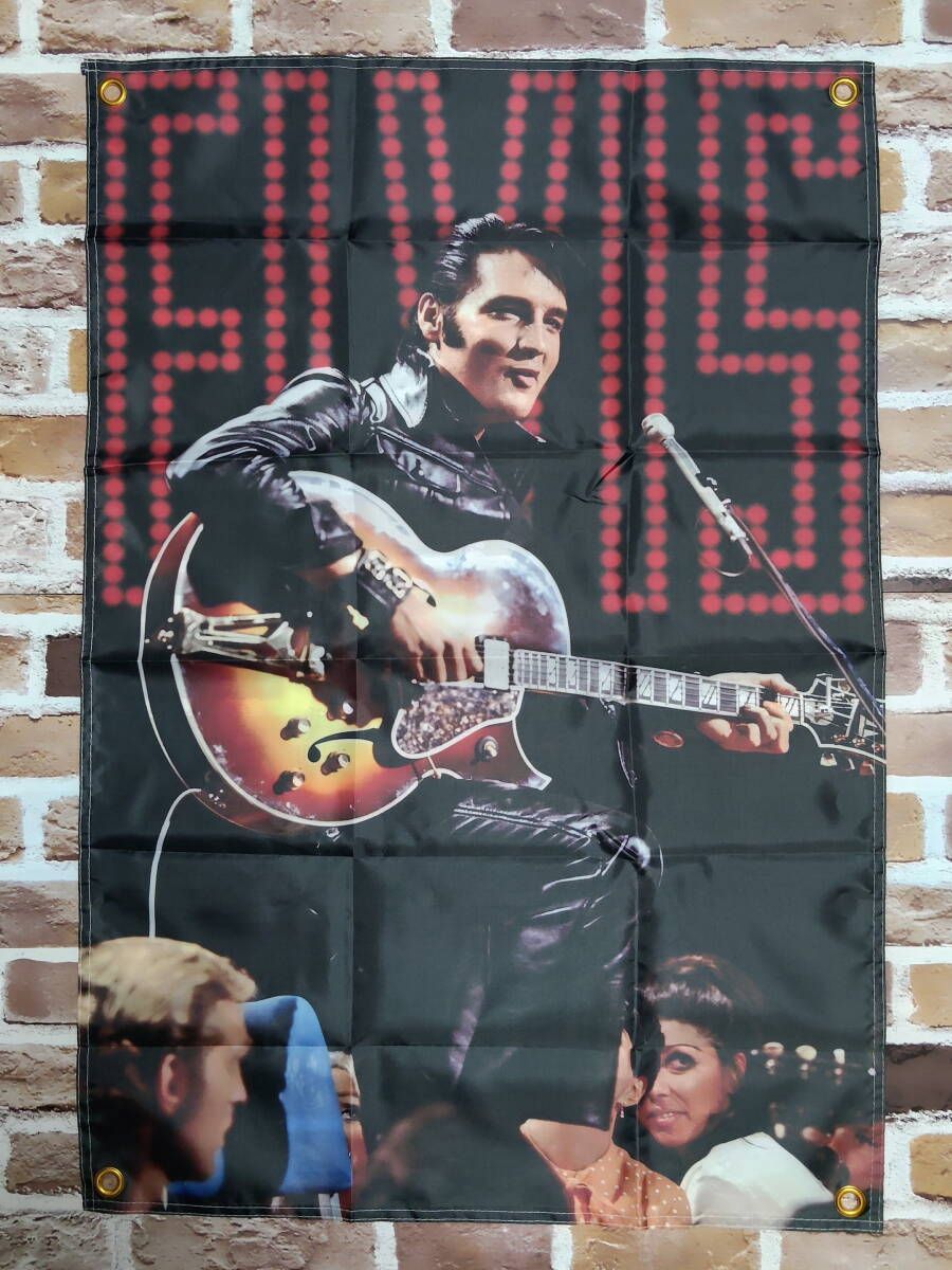 布製 壁掛け 洋楽ポスター エルヴィス・プレスリー 90㎝×60㎝ #1】D02