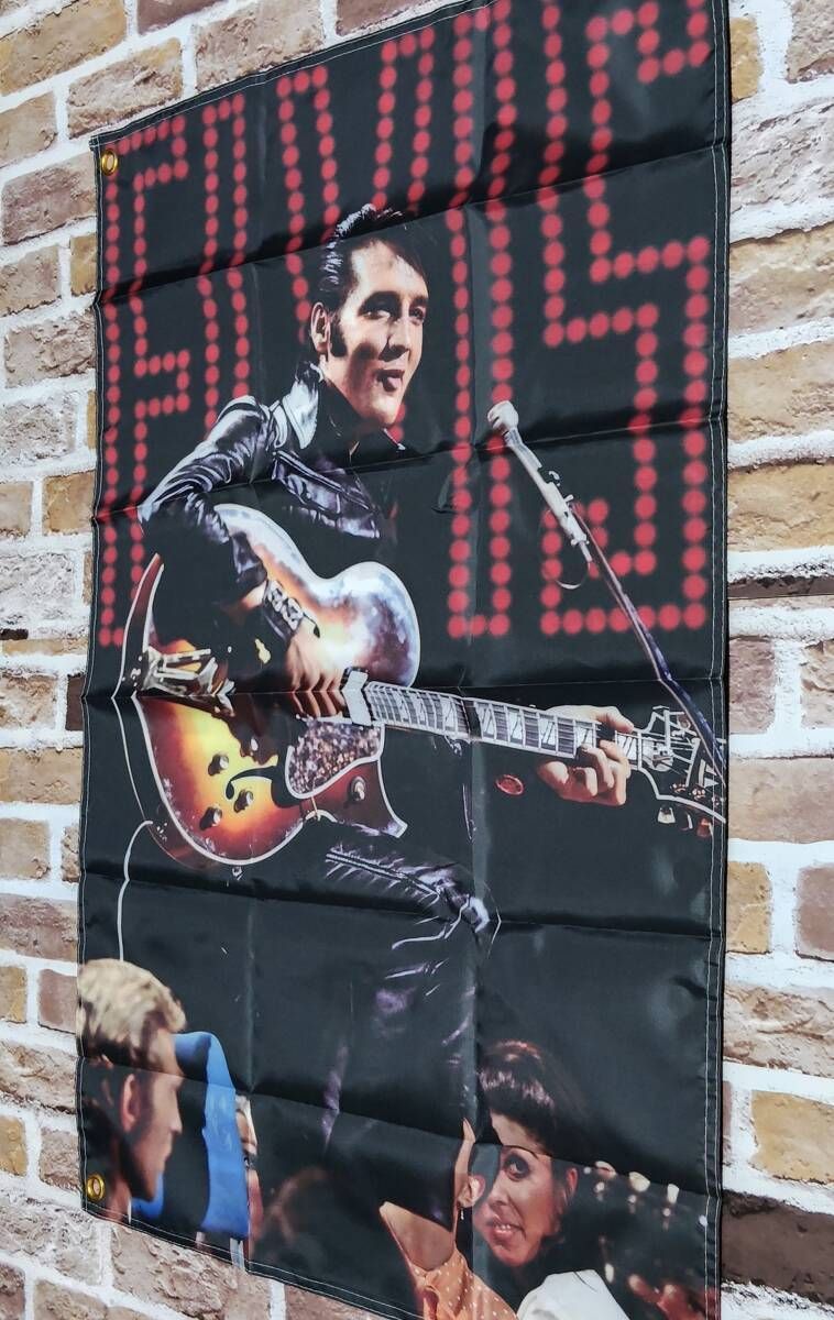 布製 壁掛け 洋楽ポスター エルヴィス・プレスリー 90㎝×60㎝ #1】D02