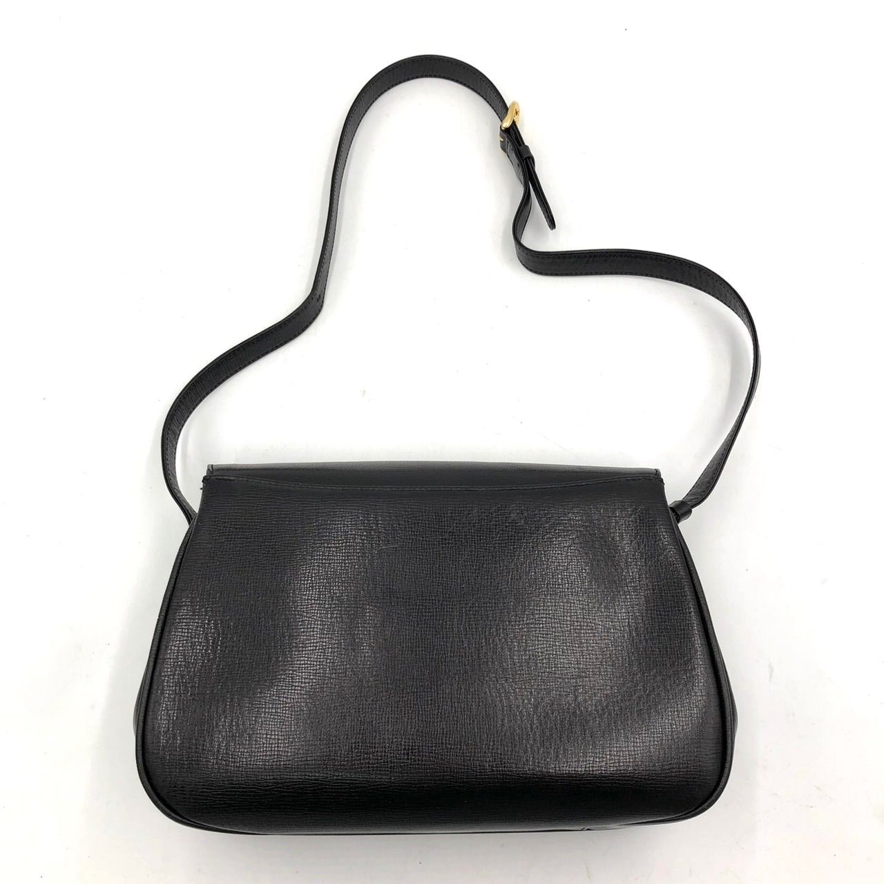 ピエールバルマン PIERRE BALMAIN ショルダーバッグ レザー 黒 中古 