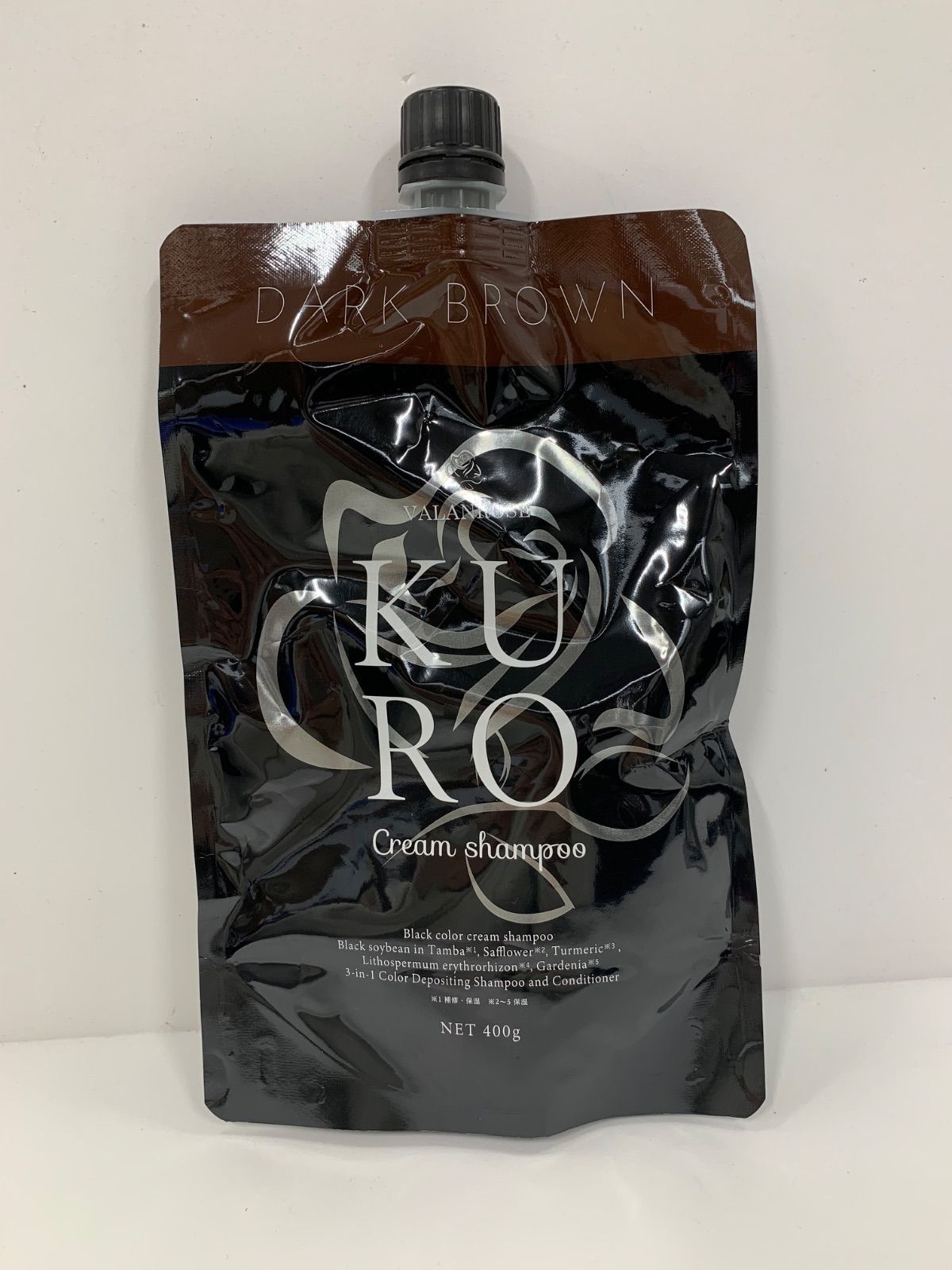S4617 K VALANROSE VR クロクリームシャンプー ダークブラウン 400g