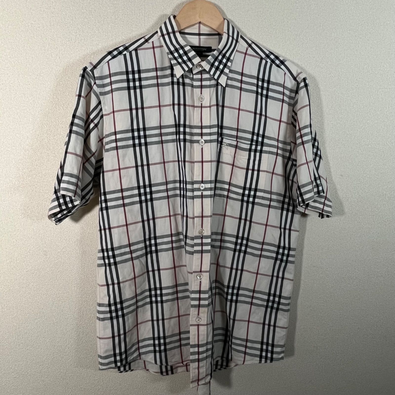 管2602-226】BURBERRY LONDON バーバリーロンドン ノバチェック 半袖