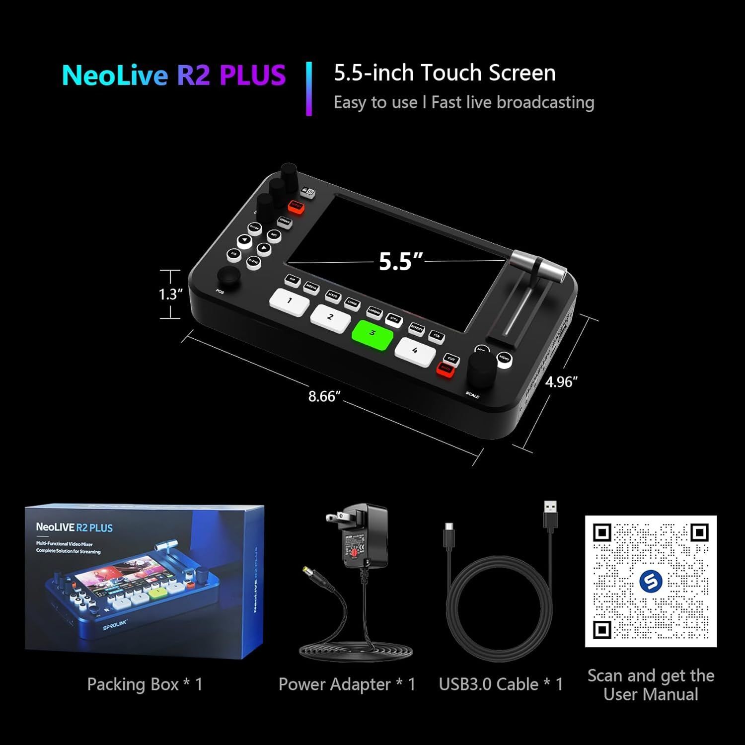 SPROLINK NeoLive R2 Plus ビデオスイッチャー ビデオミキサー