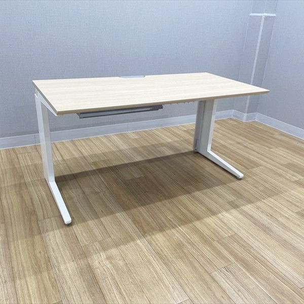 オカムラ 平デスク プロユニット 引出し付 オフィスデスク W1400 D700 プレーン