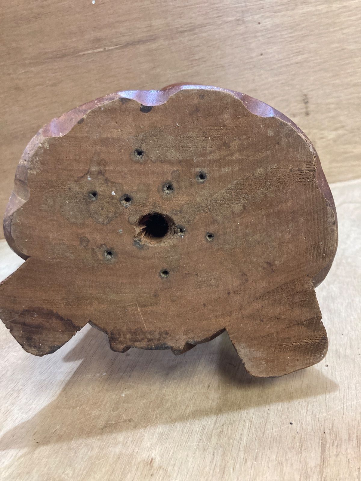 木彫り 布袋尊 一本作り 希少 七福神 置物 約42cm 縁起物 - メルカリ