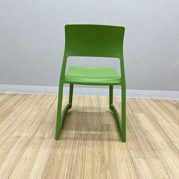  Vitra スタッキングチェア 肘無 ティプトンRE 会議椅子 ヴィトラ グリーン キャスター付きチェア オフィスチェア ワークチェア 椅子 チェア
