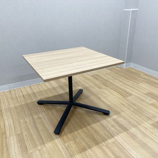 コクヨ ミーティングテーブル 完成品 角テーブル ビエナ フラップ式 キャスター付 ブラウン