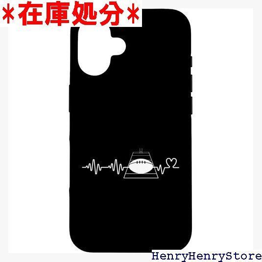 ラグビープレーヤー ハートビート ファニー ラグビー スマホケース iPhone 16 用 3883