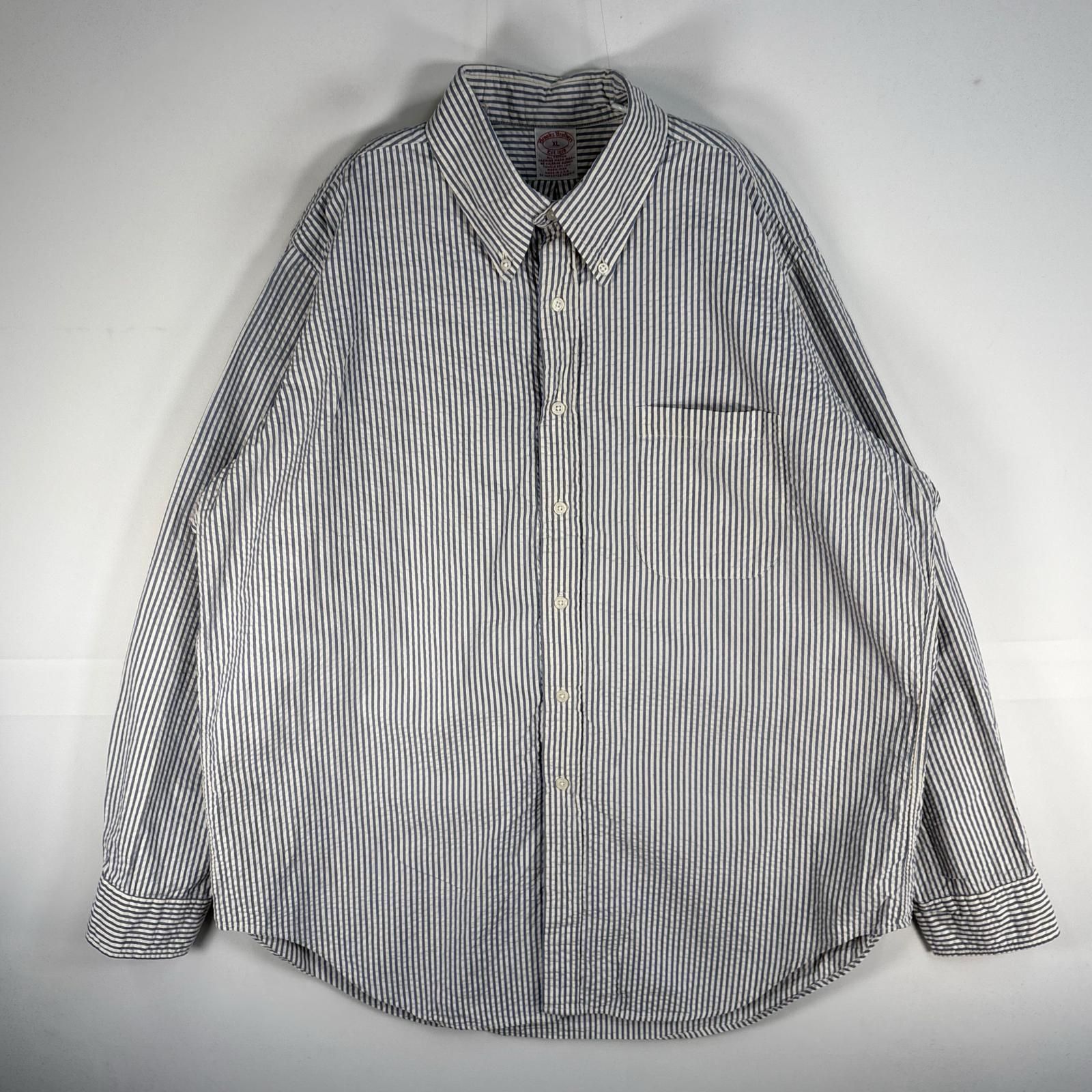 古着 ブルックスブラザーズ Brooks Brothers シアサッカー 長袖シャツ